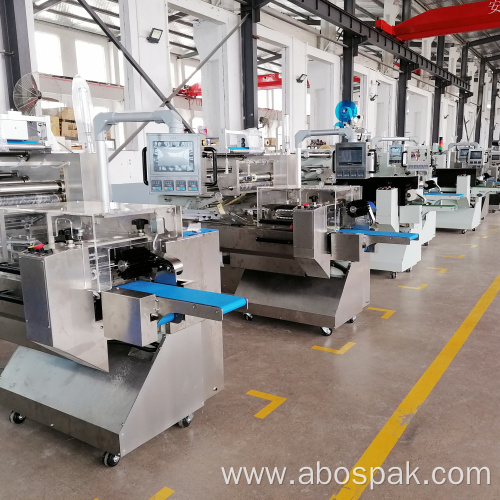 Automatic burger Bun Packing Machine with Slicer